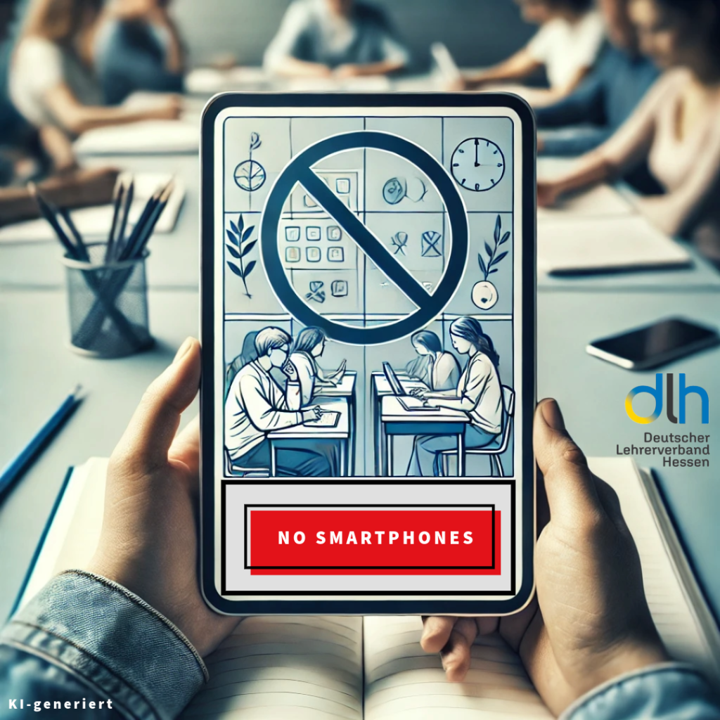 Pressemitteilung des dlh vom 23.03.2025: 📱📚 Neue Handy-Regelungen an hessischen Schulen – Ein Fortschritt, aber noch Luft nach oben!